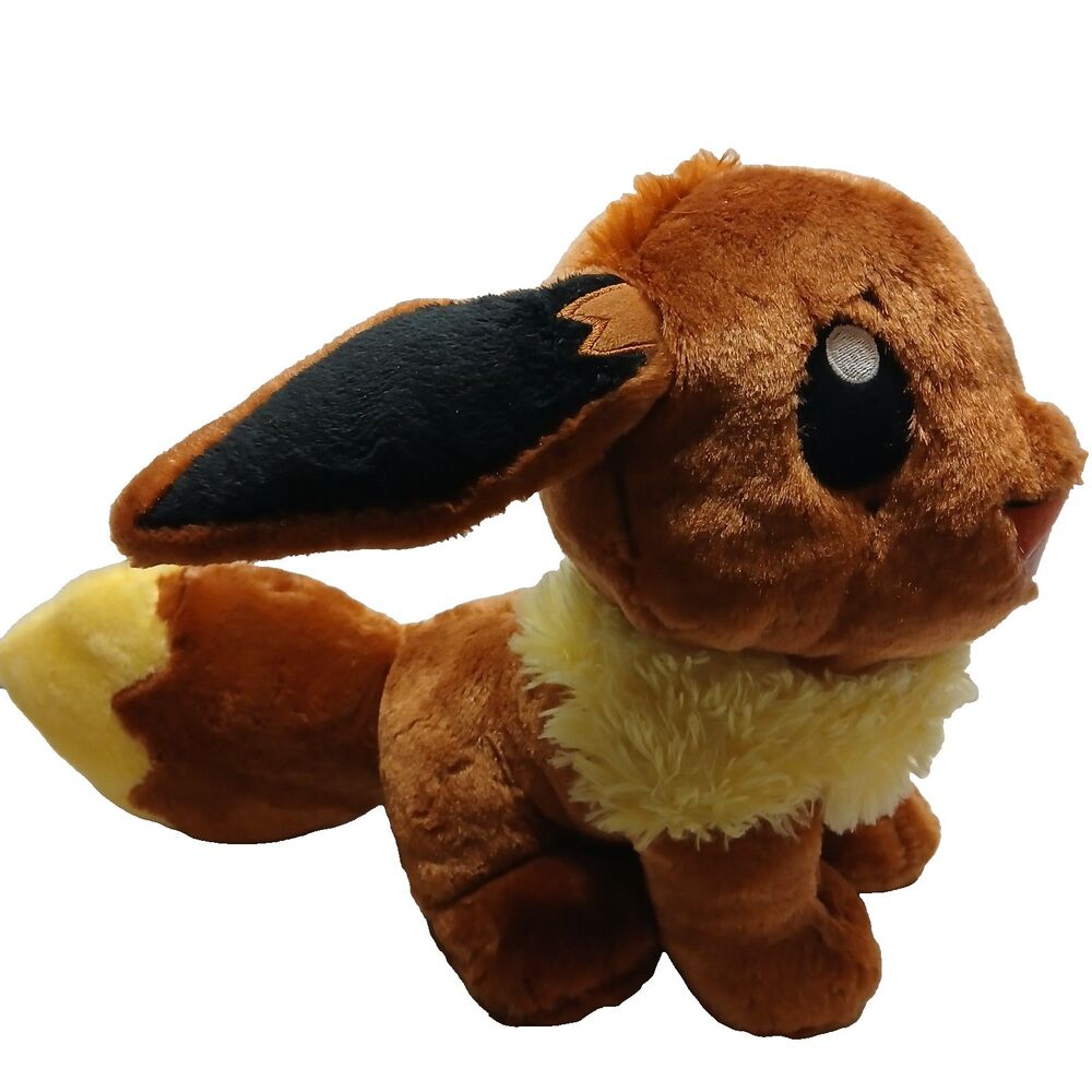 Build A Bear Pokemon Eevee Brown Yellow Stuffed Plush Animal Toy Doll w/Sound